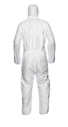 DUPONT Tyvek 500 Xpert Hooded Protective Coverall Disposable White