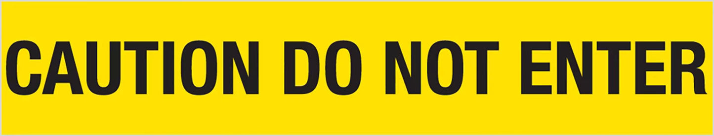 PROSAFE 'CAUTION DO NOT ENTER' Barrier Tape (Yellow/Black) - 75mm x 50m